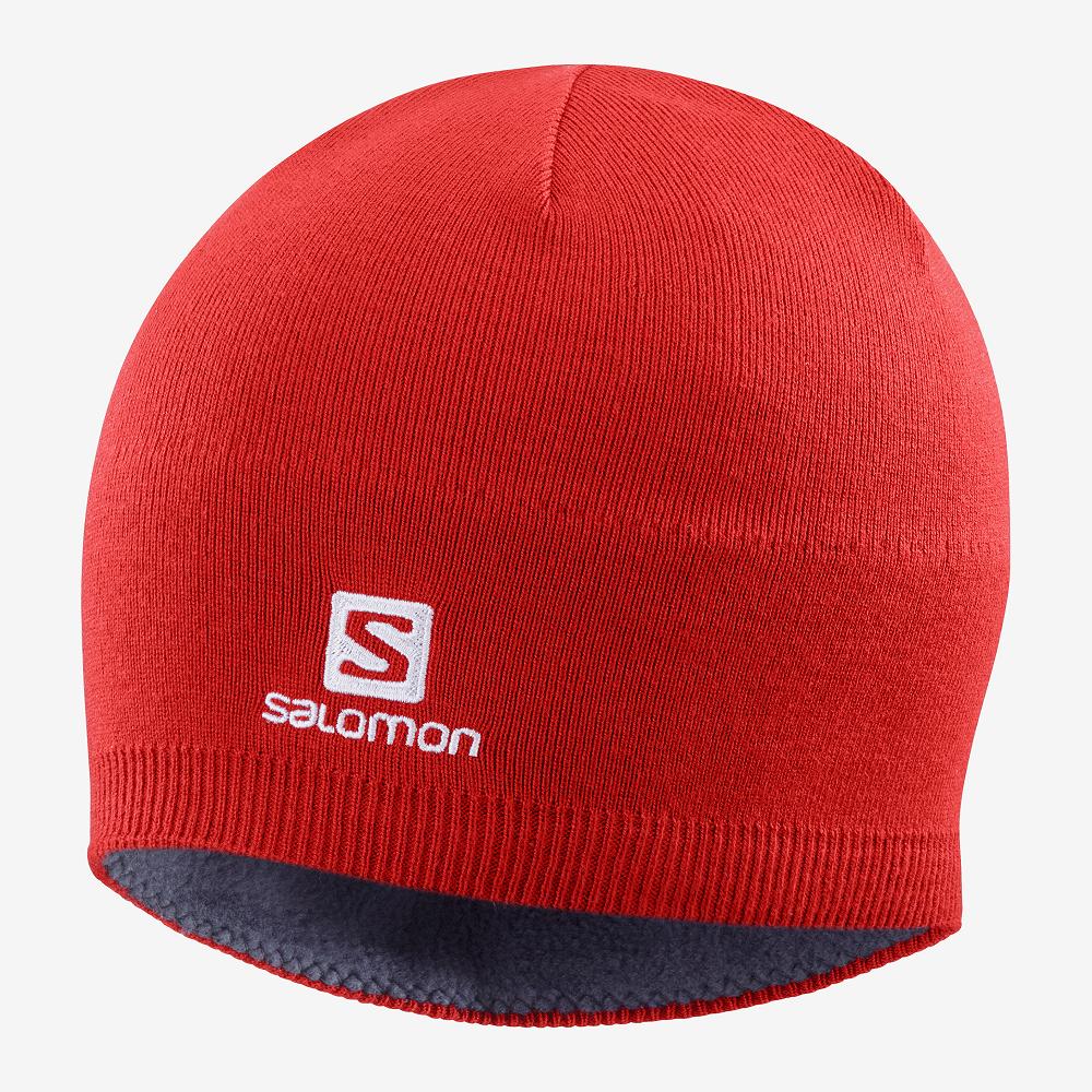 Salomon Israel RS WARM - Mens Hats - Red (PXBQ-72049)